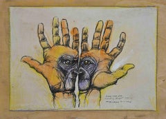 Meet Your God - Original Charcoal and Pastel - 1998