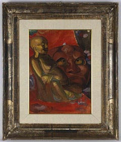 Buddah - Painting by Helen Vogt - Mid-20th Century