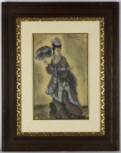 Mujer noble - Dibujo de E. Klepper - 1948