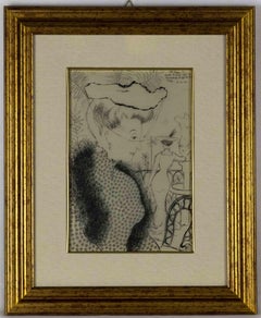 Woman - Original  Drawing by E. Klepper - 1957