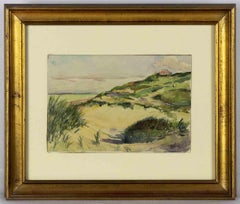 Landschaft - Originalzeichnung von J. Tillied - Ende des 20. Jahrhunderts