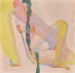 Woman's Nude - Watercolor by Anastasia Kurakina - 2016
