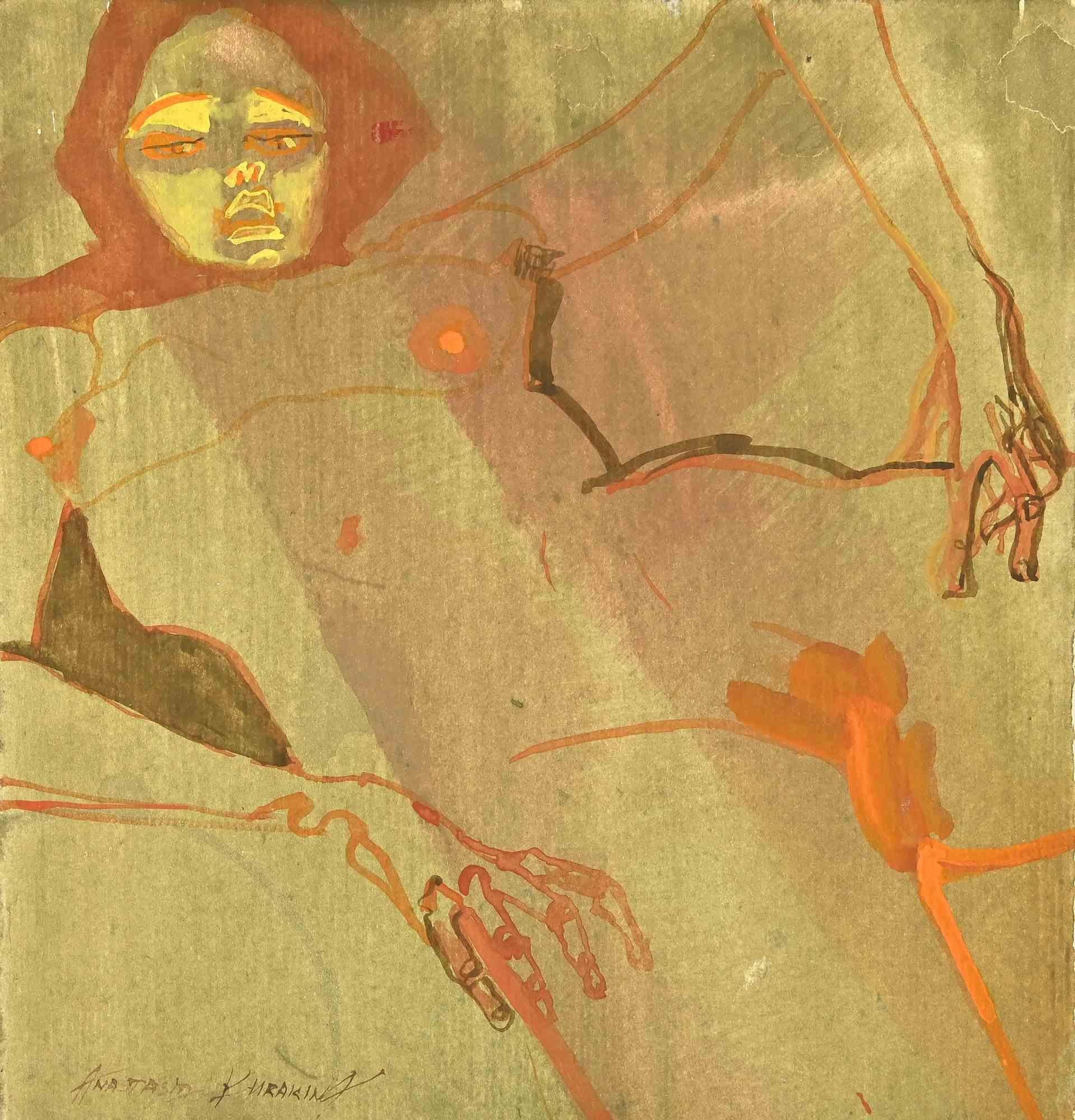 Der Krieg ist ein Aquarell von Anastasia Kurakina aus dem Jahr 2016.

Das kleine Kunstwerk ist in gutem Zustand und mit leuchtenden Farben.

Vom Künstler am unteren Rand handsigniert.

Anastasia Kurakina wurde 1987 in Moskau geboren. Sie lebt und