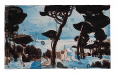 Sketches of France Landscape - Original Drawing by Unknown - Mid 20th Century