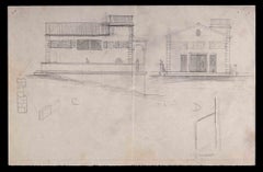 Couple Sketches - Original Drawing by Unknown - Mid 20th Century