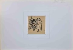 Antique Figures - Original Drawing By Bernard Naudin - Early 20th Century