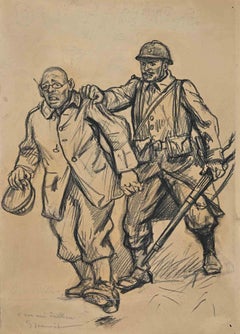 The Prisoner - Drawing by G. Jeanniot - Early 20th Century