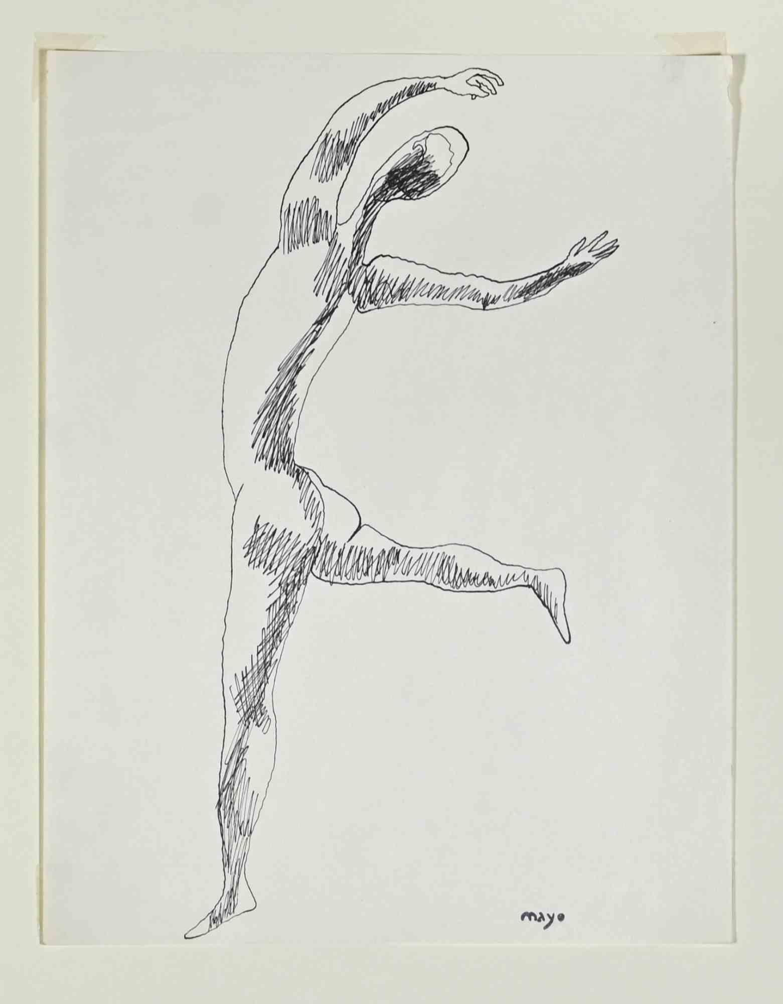 Dancing Figure - Pen by Mayo - 1950s