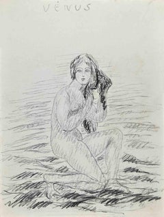 Venus Goddess - Original Drawing - Early 20th Century