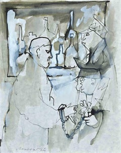 The Arrest of Giorgio Morandi - Drawing by M. Maccari - 1943
