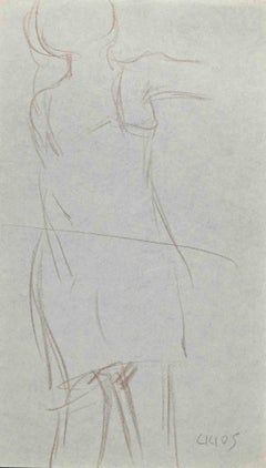 Figure - Original Drawing - Mid-20th Century