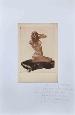 The Little Siren - eau-forte d'Edouard Chimot - 1922