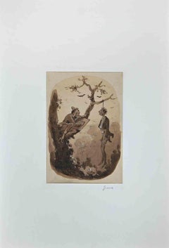 The Hanged -  Drawing by Alfred Grévin - Late-19 Century