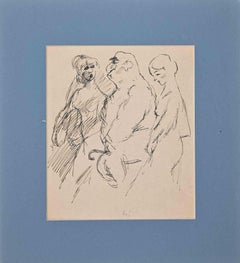 Sketch - Original Drawing by Leo Longanesi - Mid-20th Century