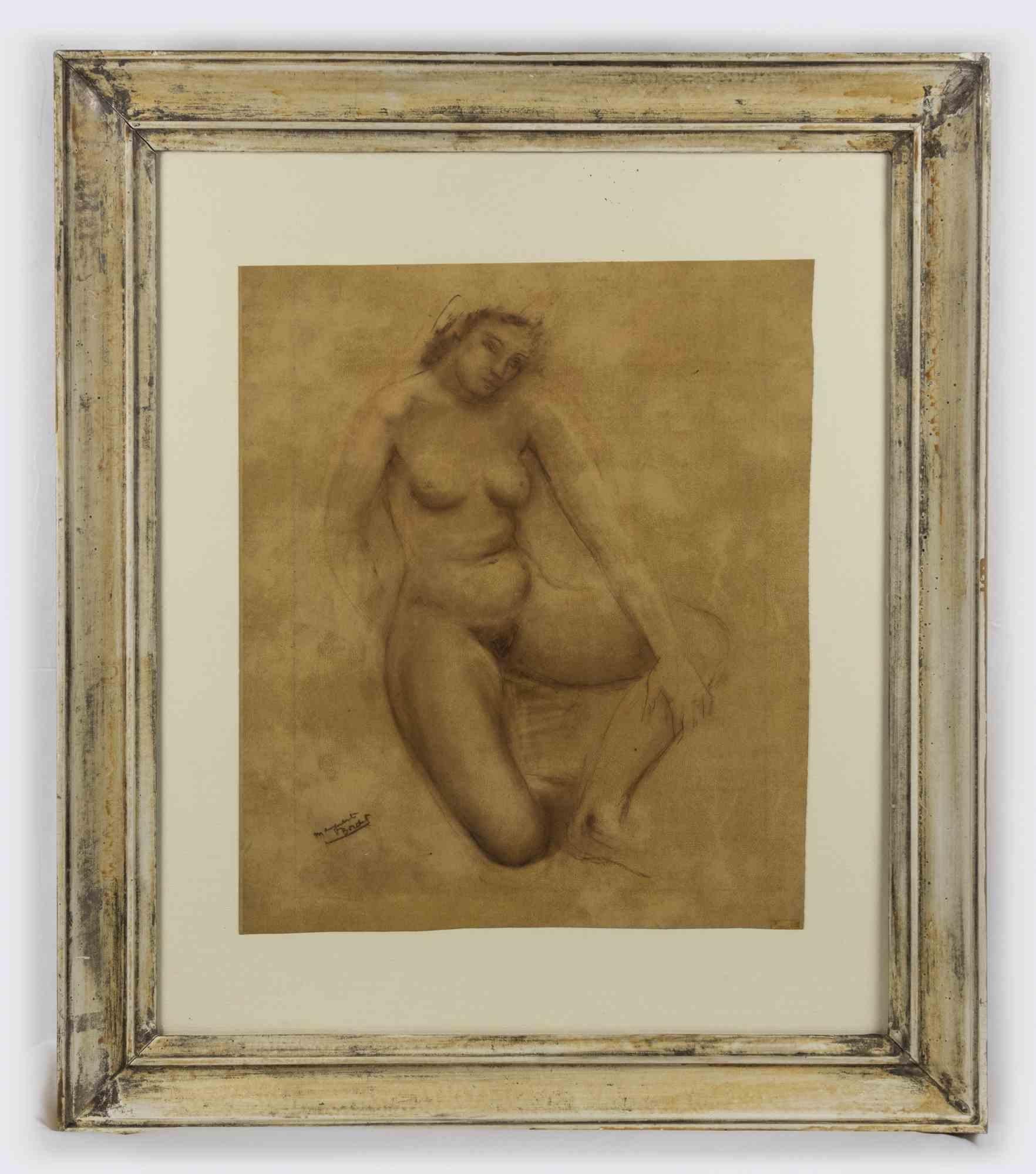 Woman - Original Drawing - Mid-20th Century