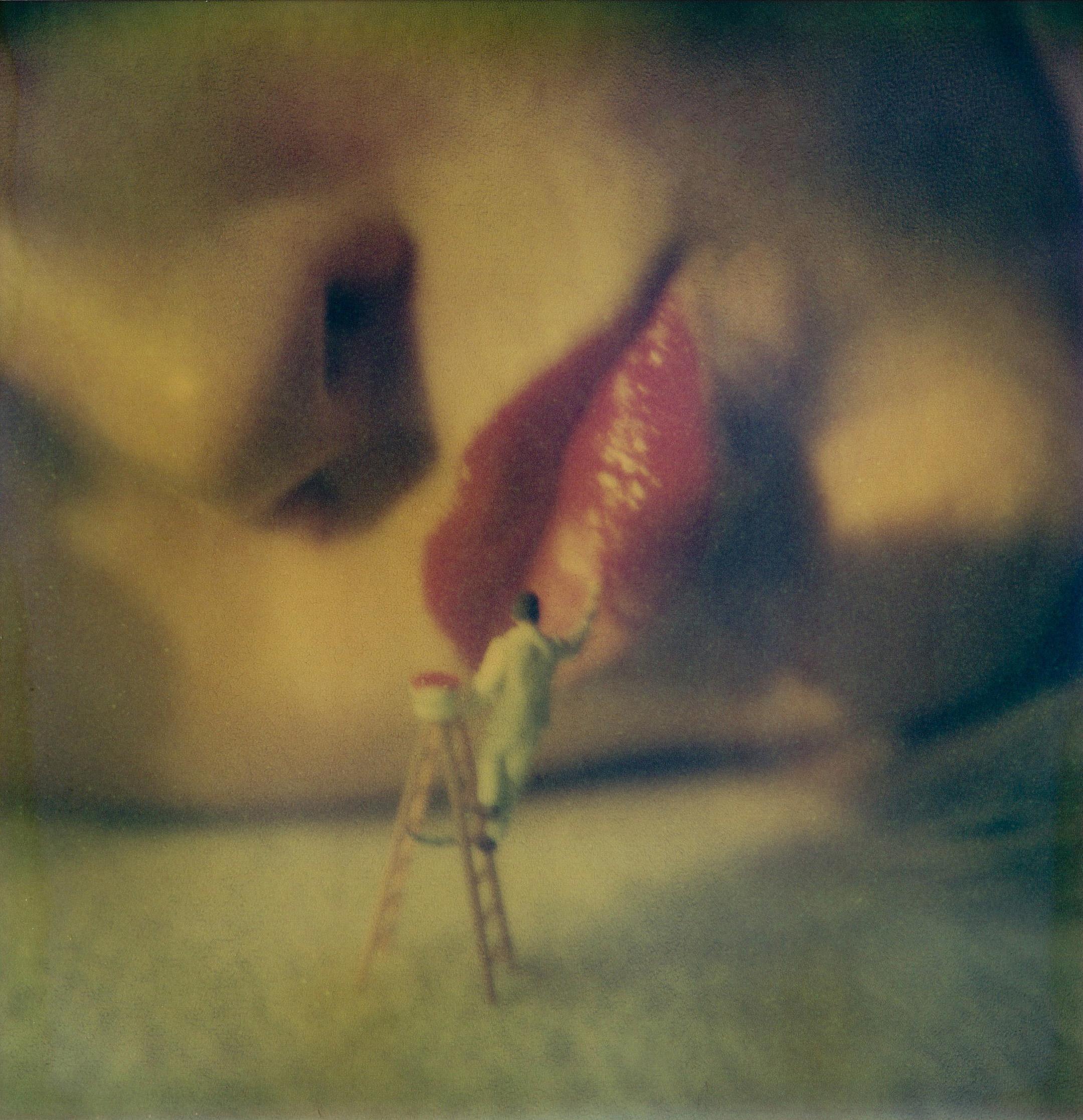 Lukas Brinkmann Color Photograph - With a little Help - Contemporary, Polaroid, 21st Century, Color, Conceptual