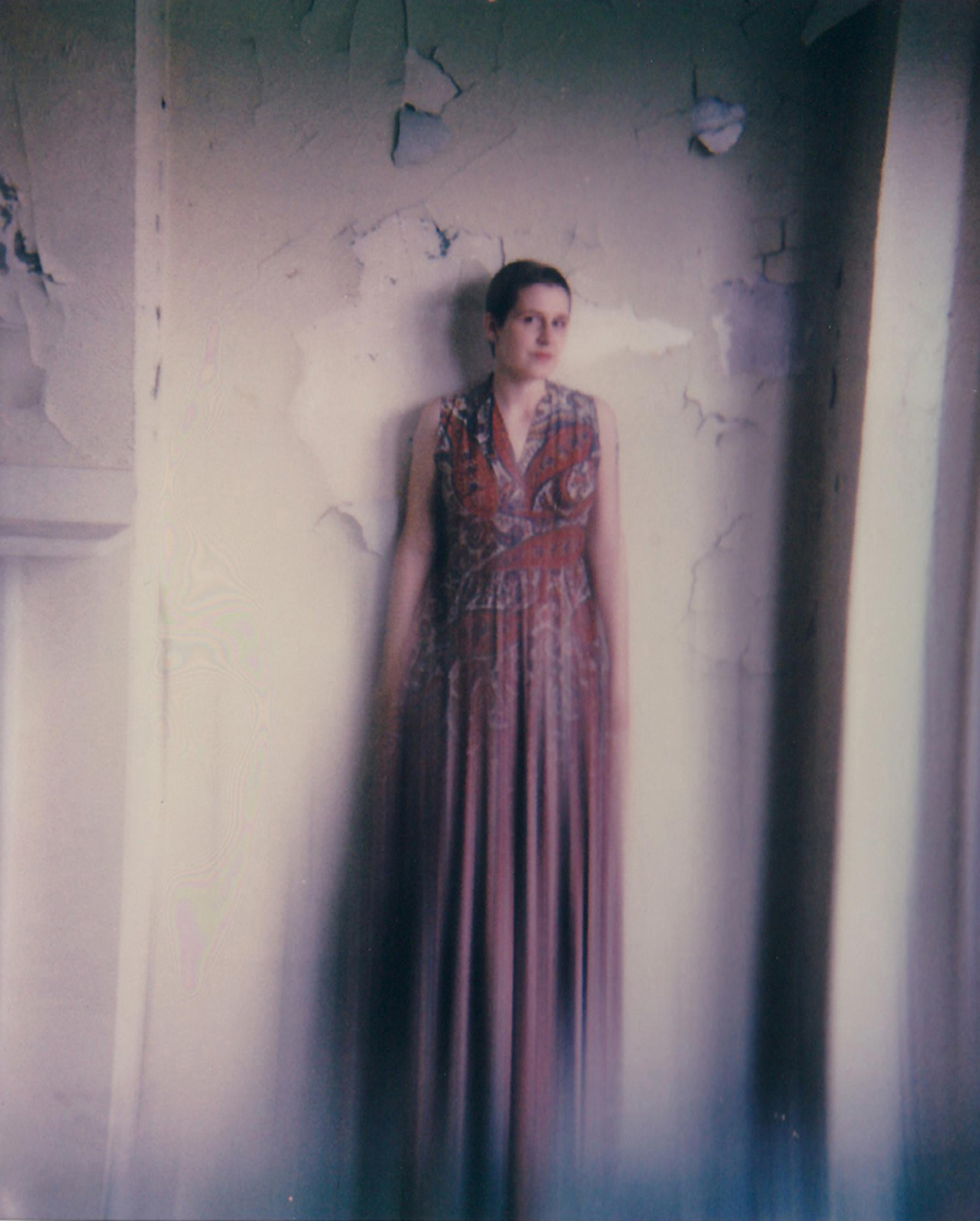 Lisa Toboz Color Photograph - Forgotten House - Contemporary, Woman, Polaroid, Interior