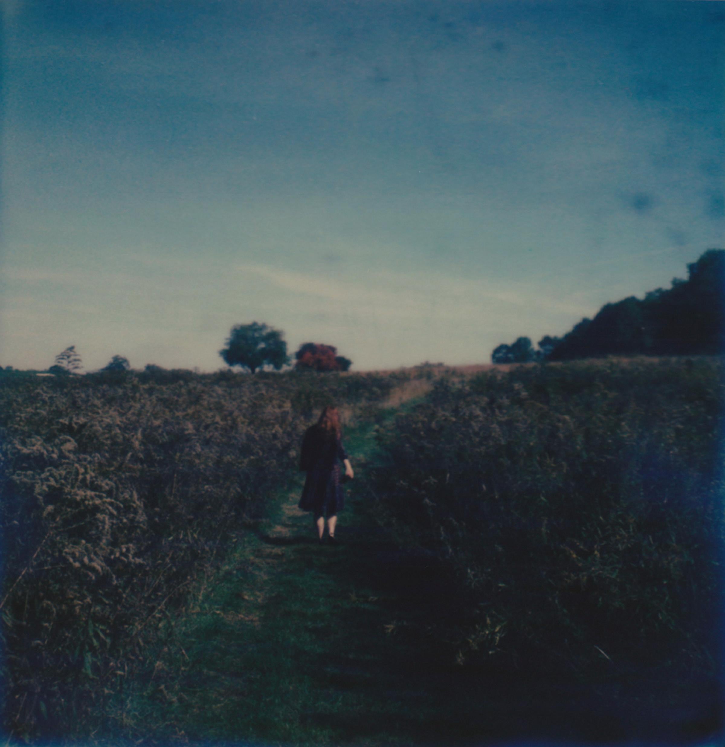 The Open Road - Contemporary, Woman, Polaroid, Photography, Landscape, Color