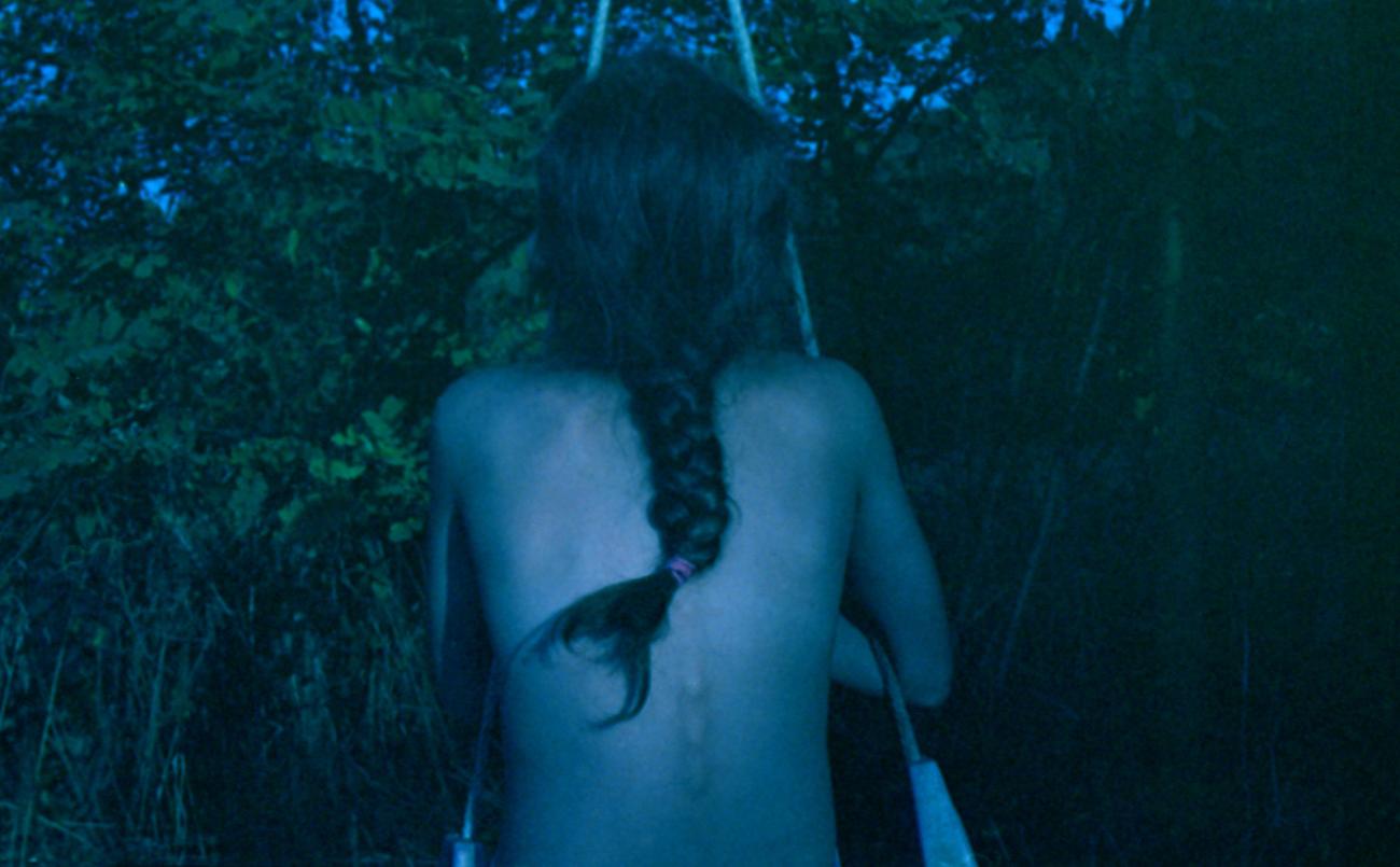 Cristina Fontsare Color Photograph - Chloe (Blue Journal Series) - Contemporary, Analog, Photograph, Figurative
