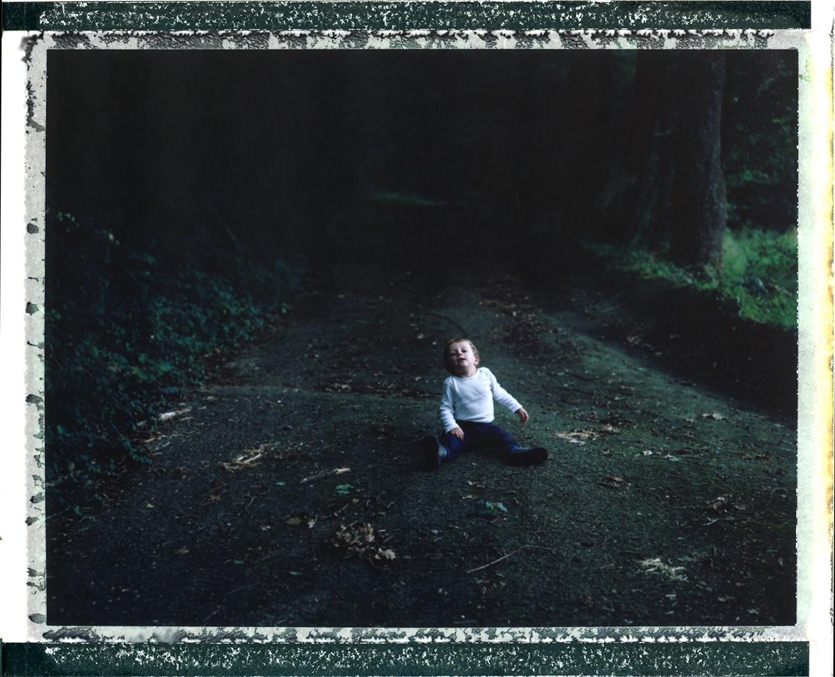 Cristina Fontsare Color Photograph - Emile (40x51cm) - Contemporary, Polaroid, Figurative, children
