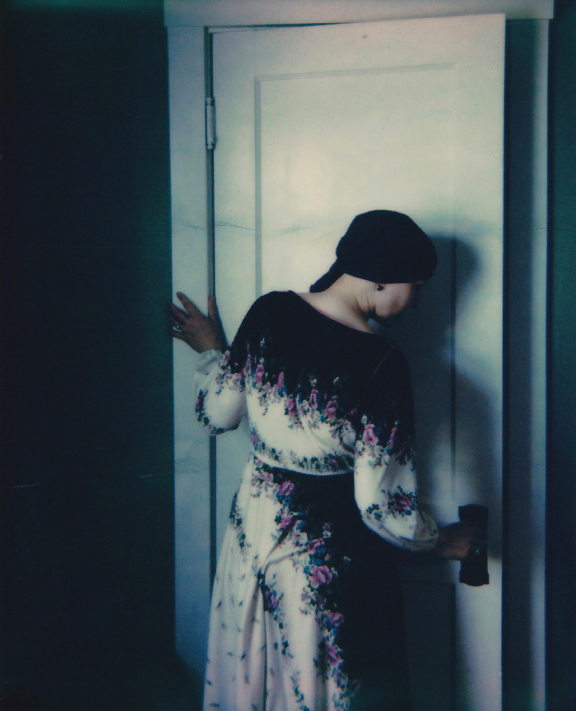 Lisa Toboz Color Photograph - Untitled  (Dwell Series) - Contemporary, Woman, Polaroid, Interior, 21st Century