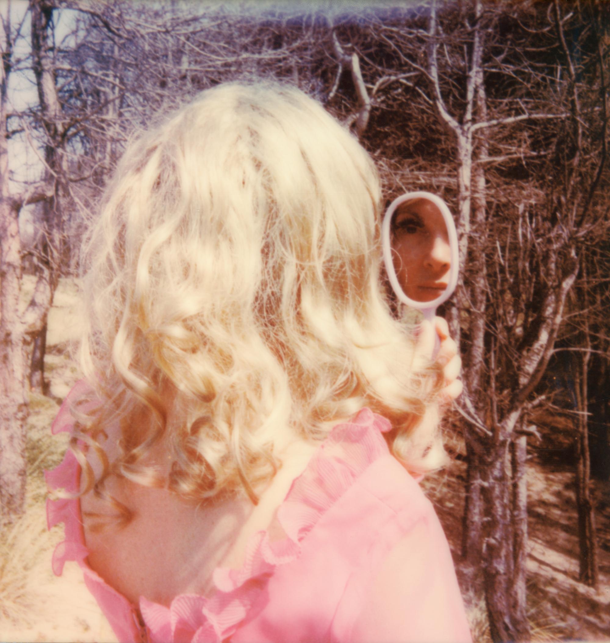 Clare Marie Bailey Color Photograph - Mirror (40x40cm) - Contemporary, Polaroid, Photograph, Figurative, Portrait