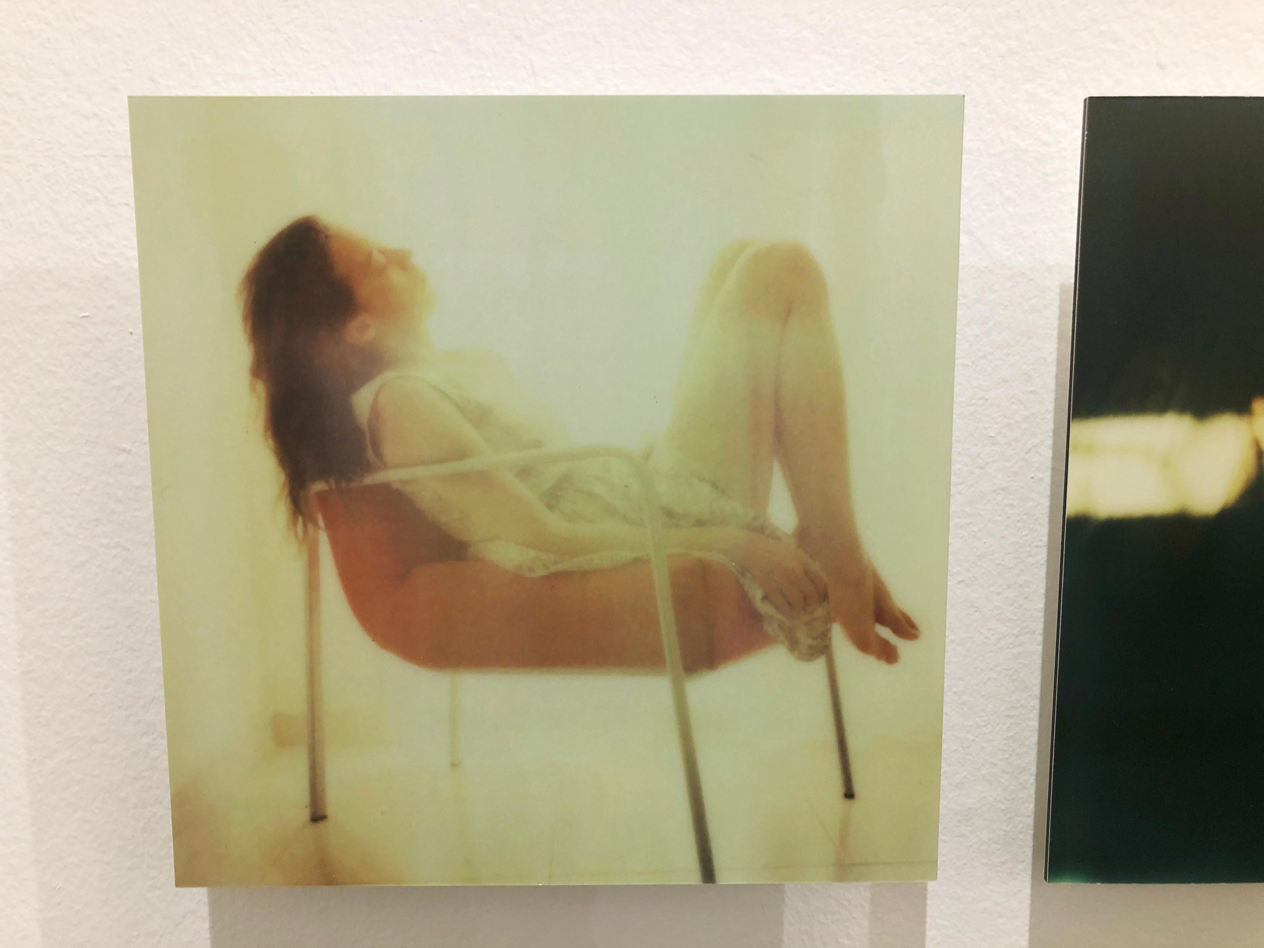 Self-Portrait II - Mounted, Contemporary, Polaroid, Color, Portrait - Photograph by Leanne Surfleet