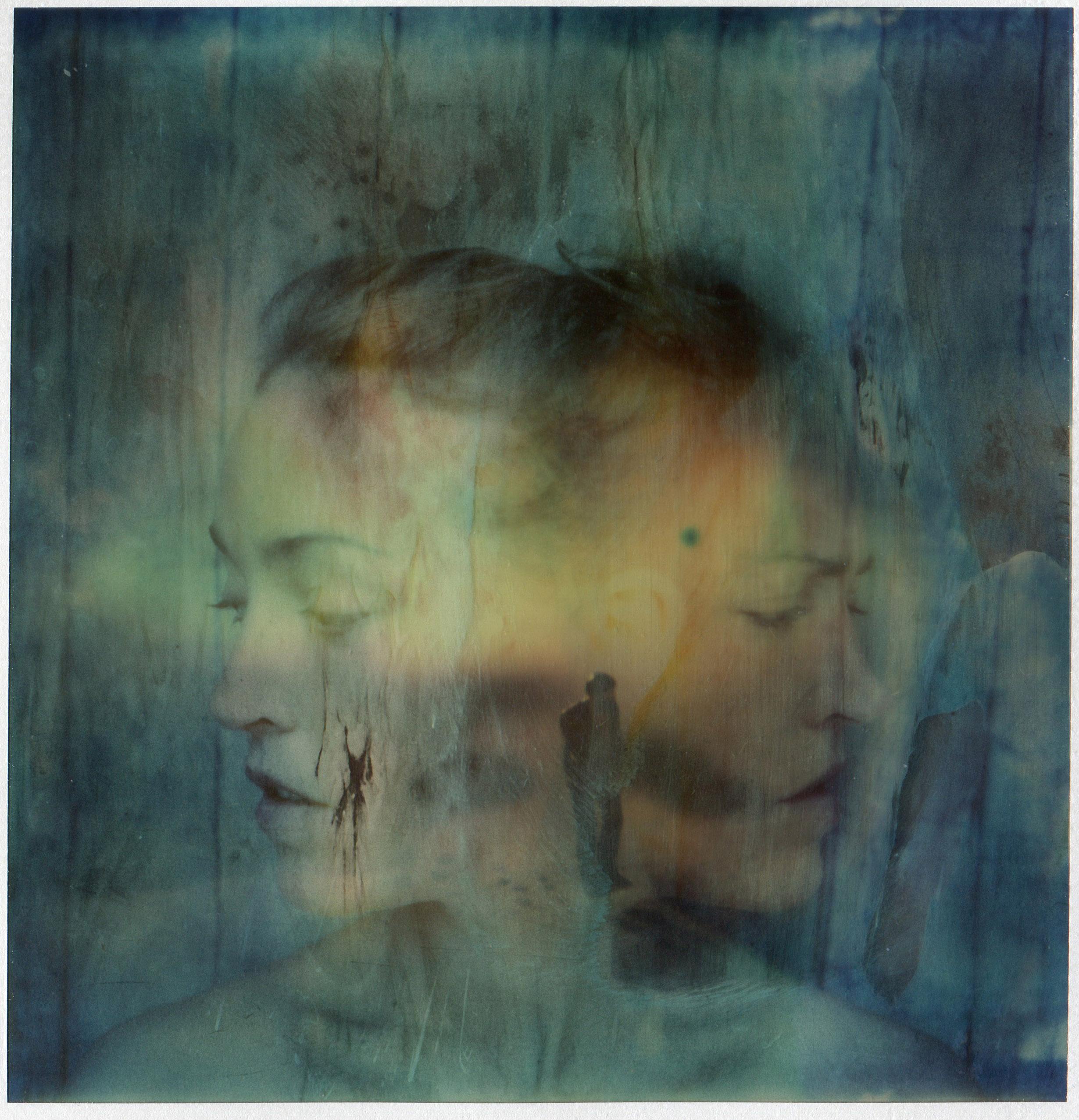 Lukas Brinkmann Abstract Photograph - Dimensions in our Head - Mounted, Contemporary, Polaroid, Color, Conceptual