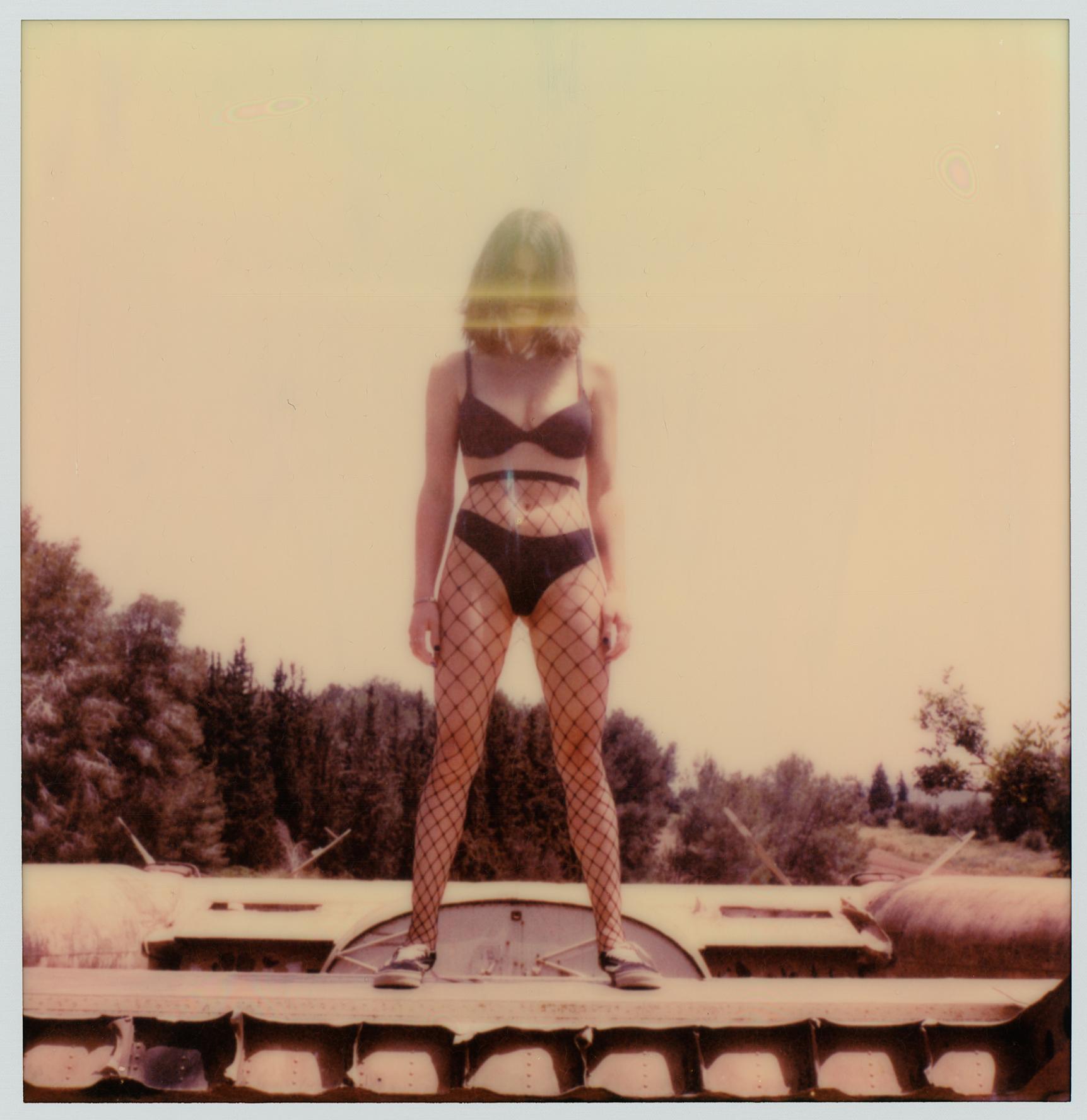 Ariel Shelleg Color Photograph - Remove Before Flight - 21st Century, Contemporary, Polaroid, Nude