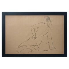 Vintage Jerry O'Day Nude Drawing #3