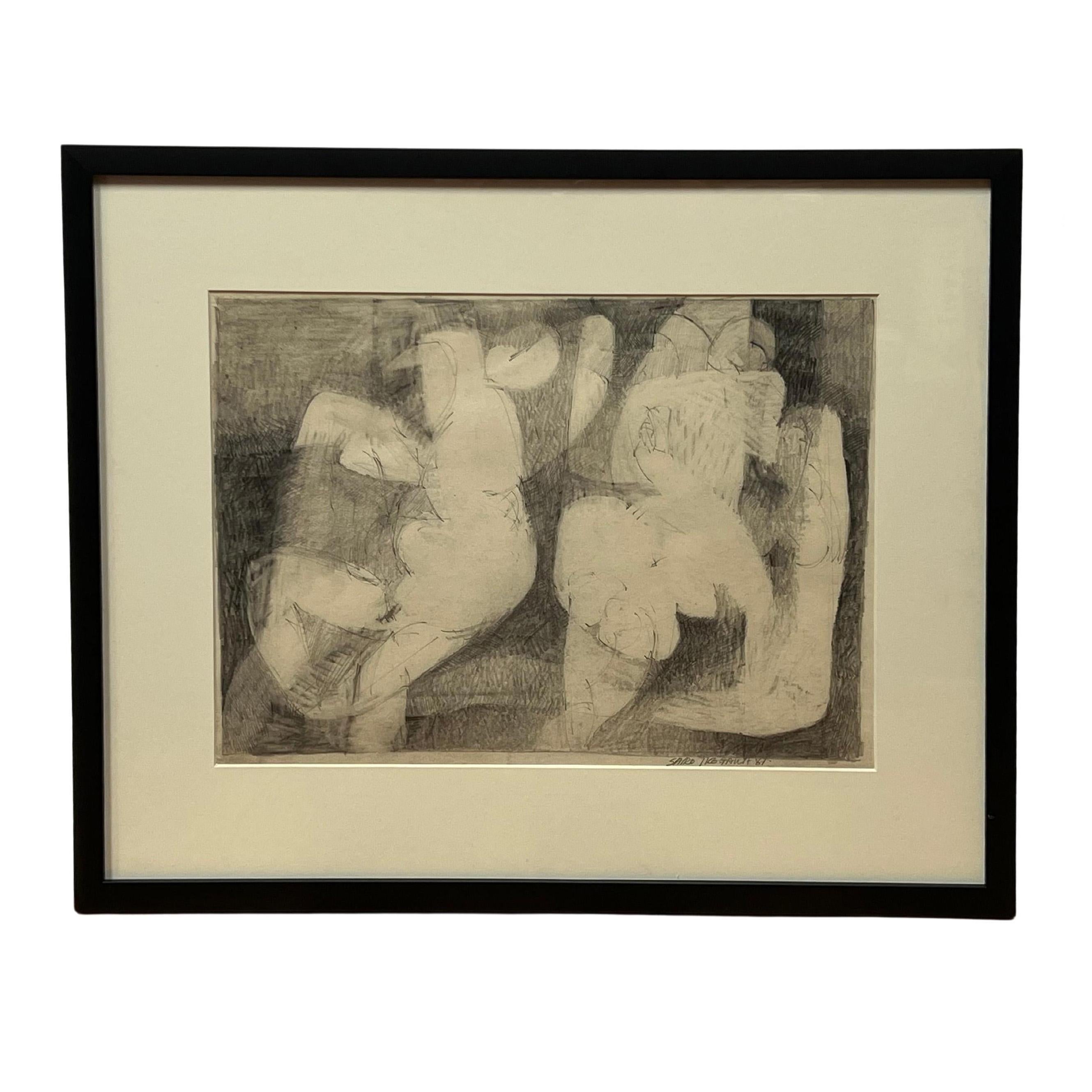 NudeFigures Black and White Drawing by Shiro Ikegawa