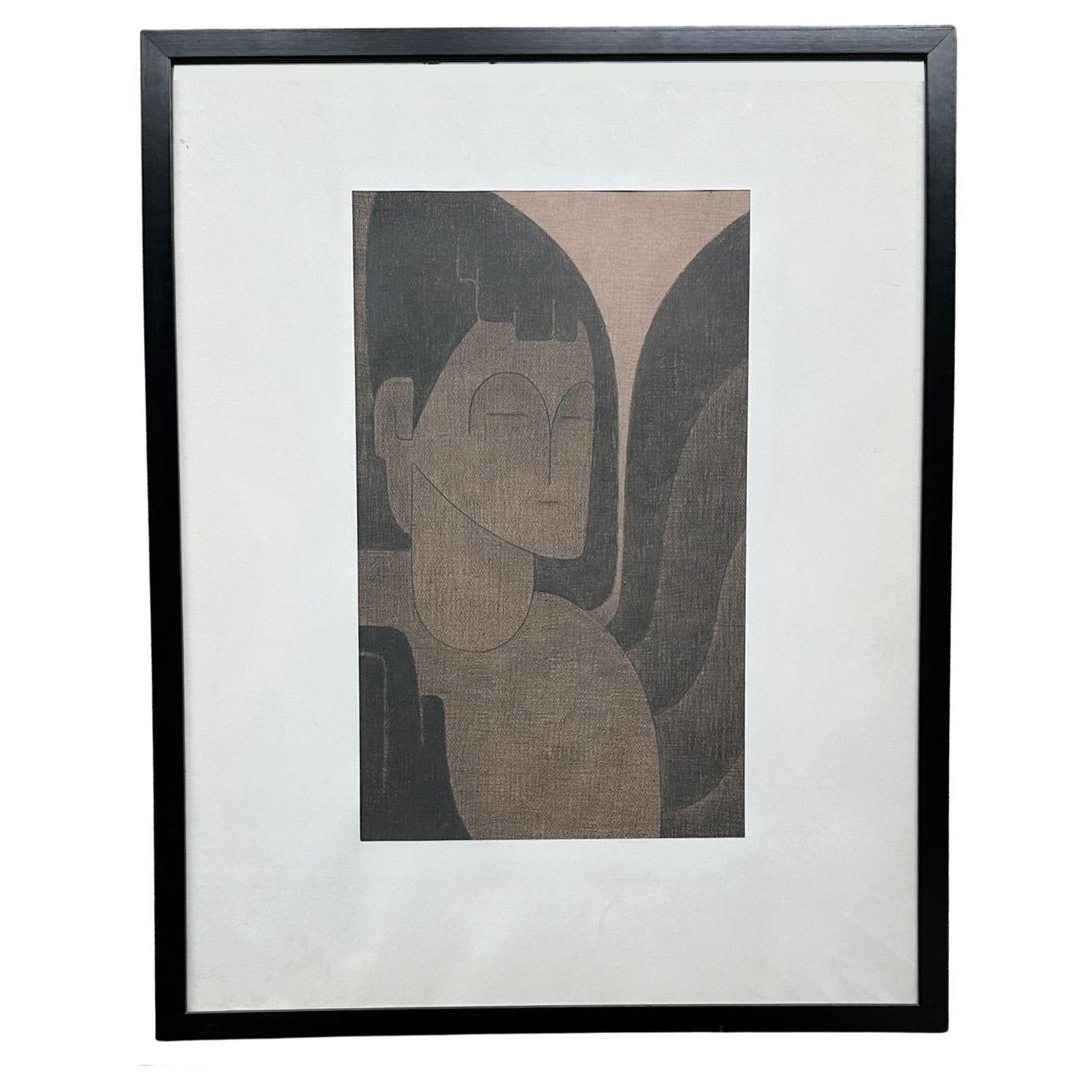 Medium Portrait Drawings and Watercolors