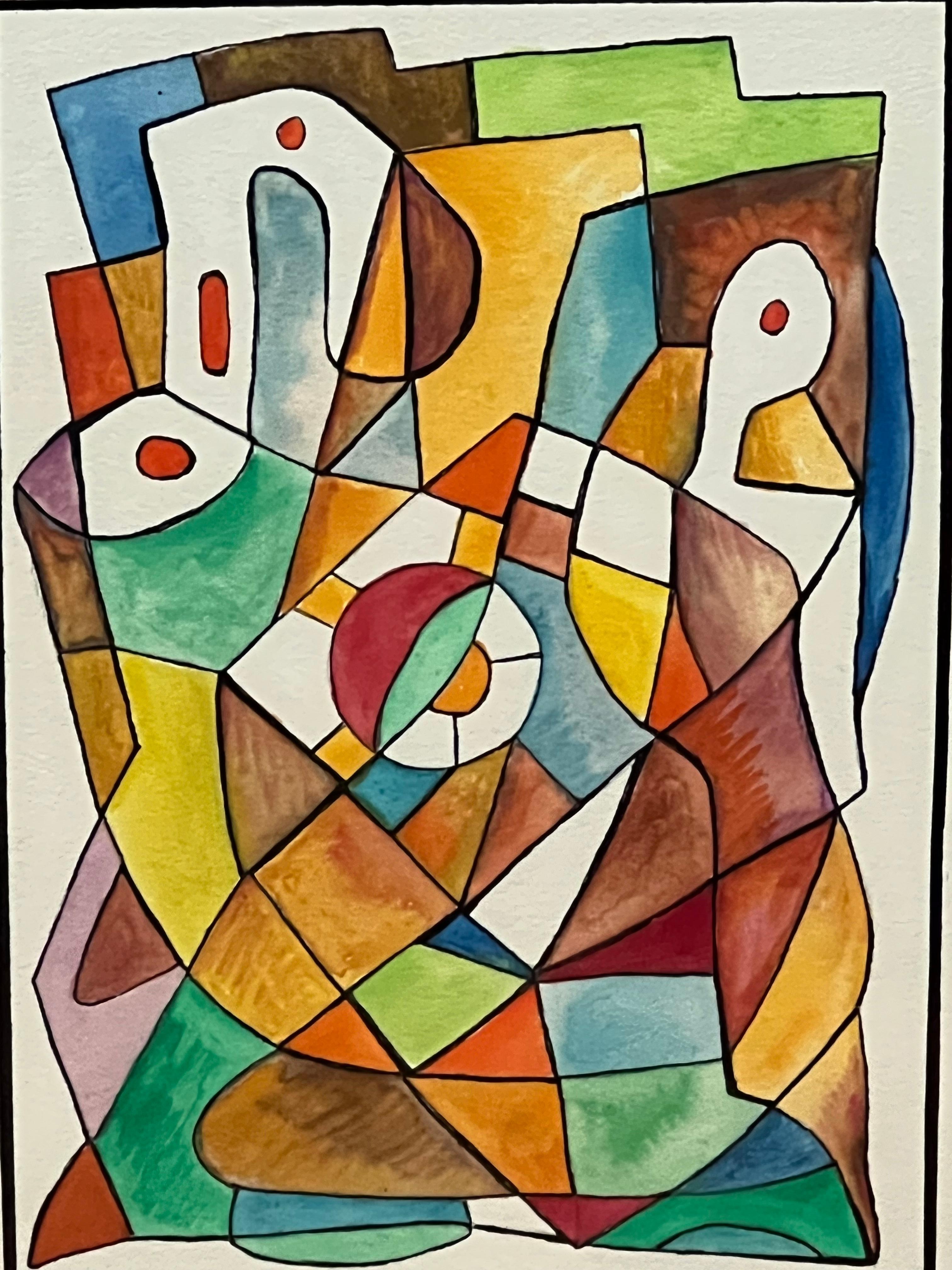 Abstract Watercolor #3  by Carl Lewis Pappe For Sale 1