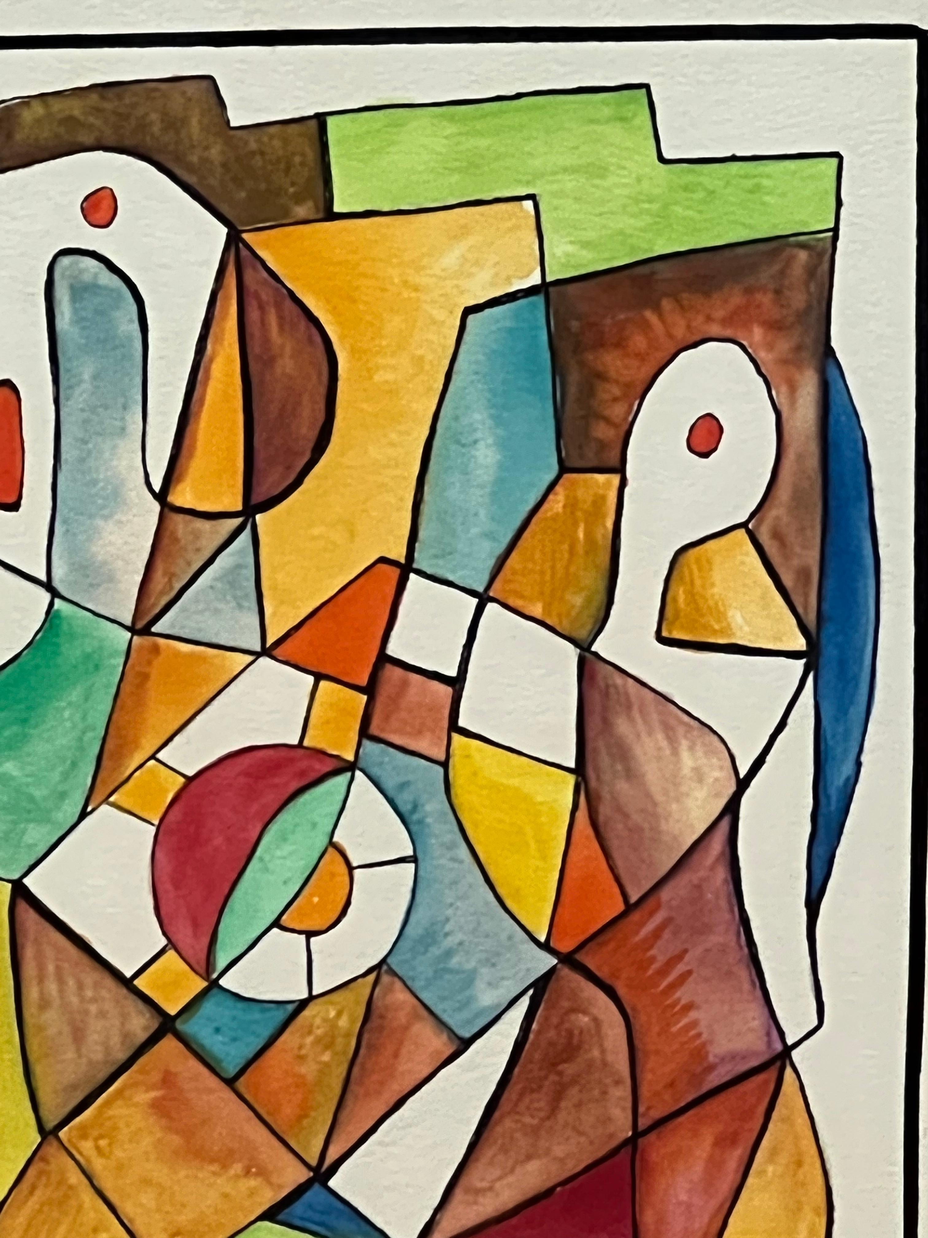 Abstract Watercolor #3  by Carl Lewis Pappe For Sale 3