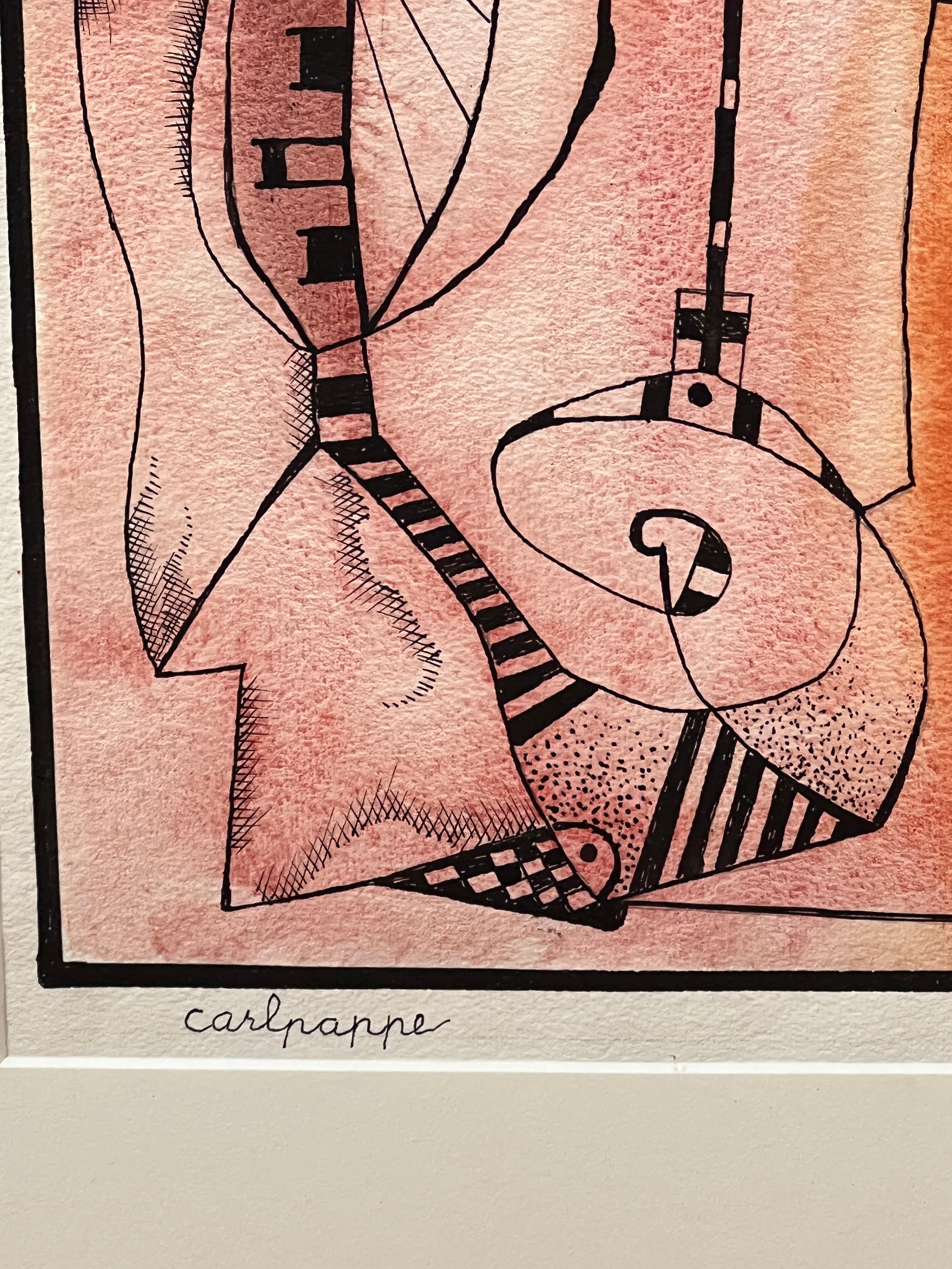 Aquarelle abstraite de Carl Pappe 5