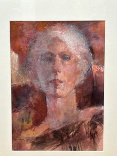 Mesmerizing Woman Portrait - Gouache by Max Turner