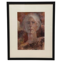 Mesmerizing Woman Portrait - Gouache by Max Turner