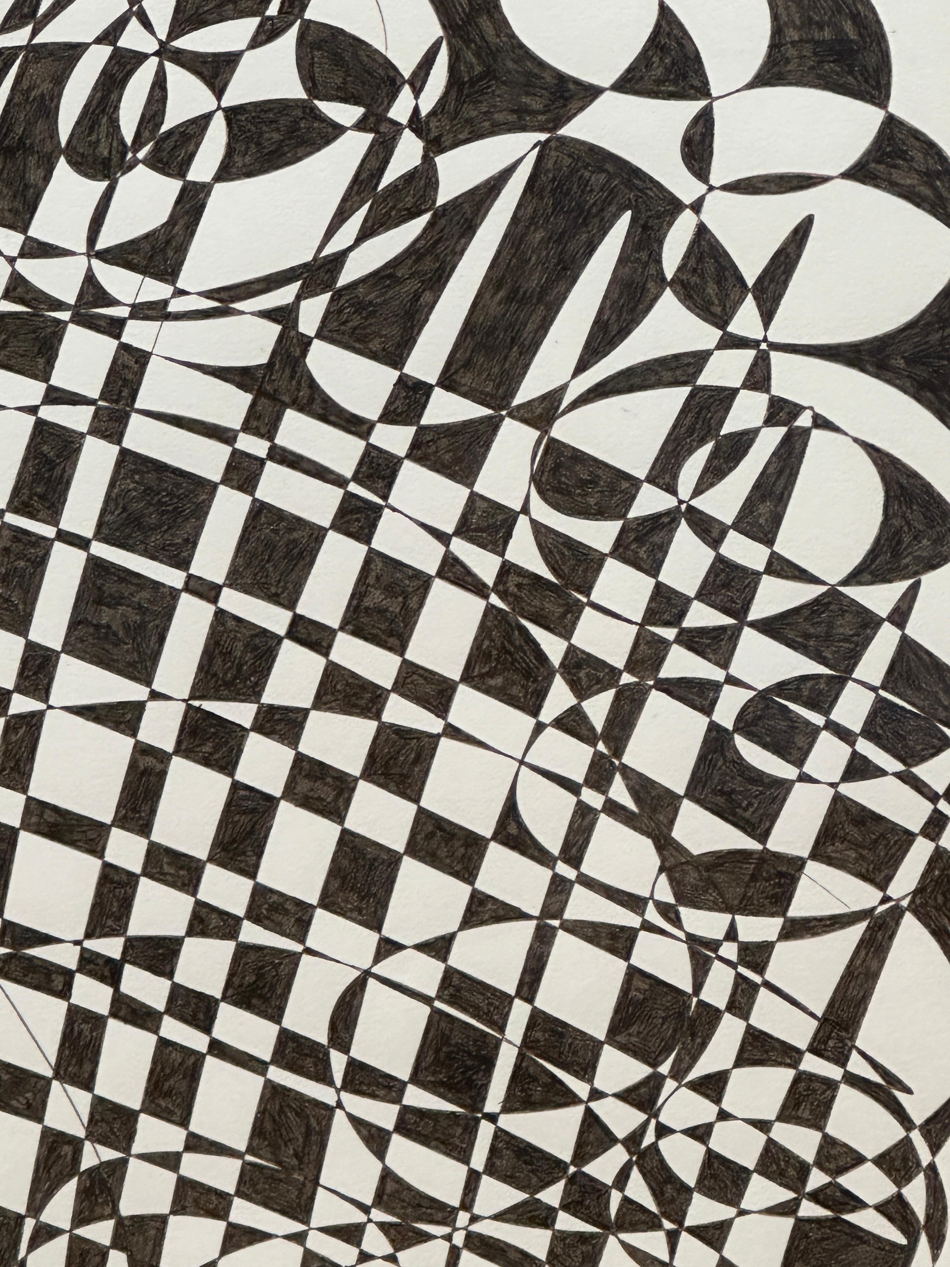 Abstraction en noir et blanc par Ned Schultz - Expressionnisme abstrait Art par Unknown