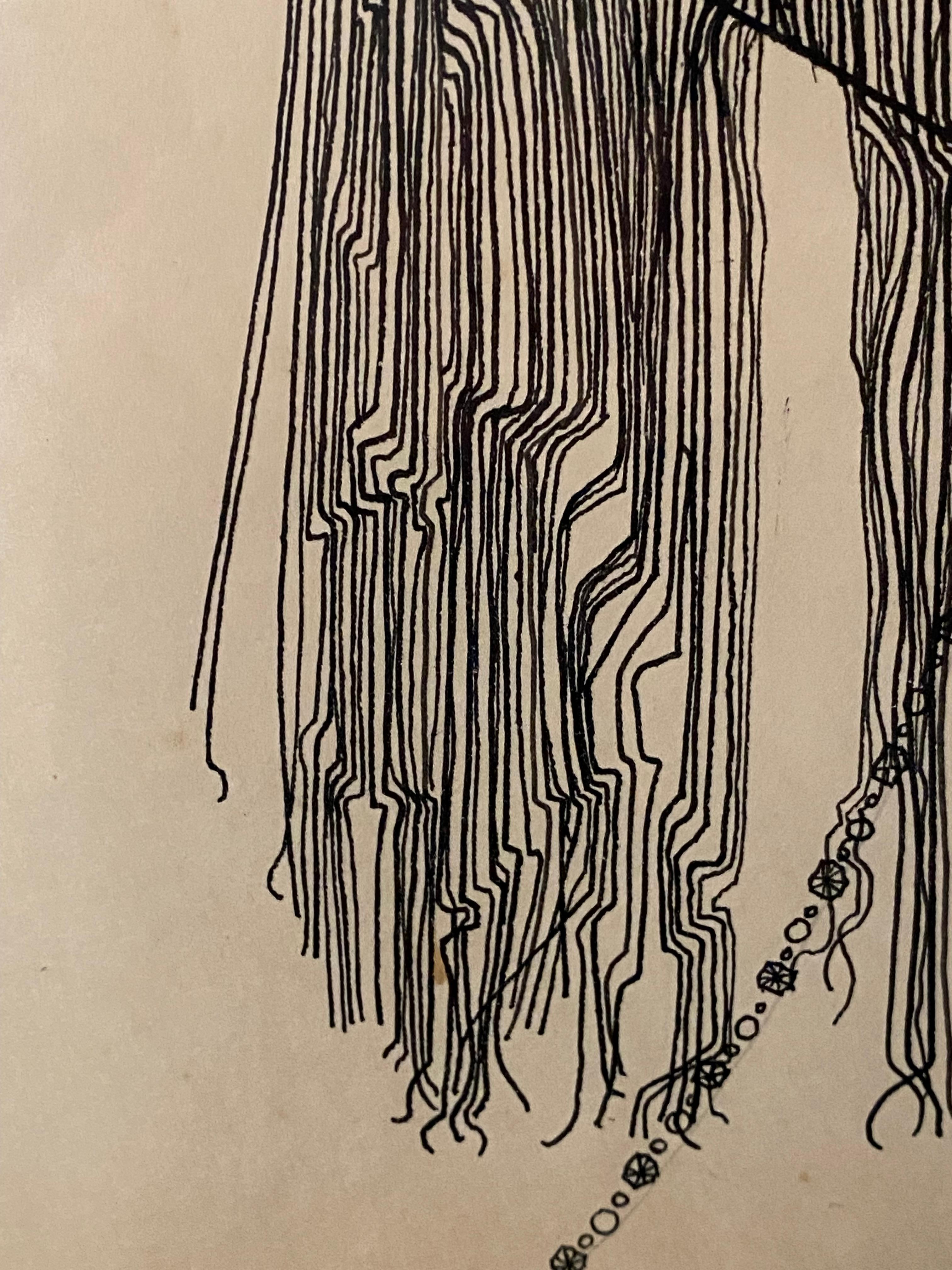 Le personnage est centré, encadré par une étroite bordure noire. Ce dessin original est l'œuvre de l'artiste californien Jerry O'Day. 
Elle est une artiste américaine, née Geraldine Heib en 1912 et connue sous son pseudonyme masculin 