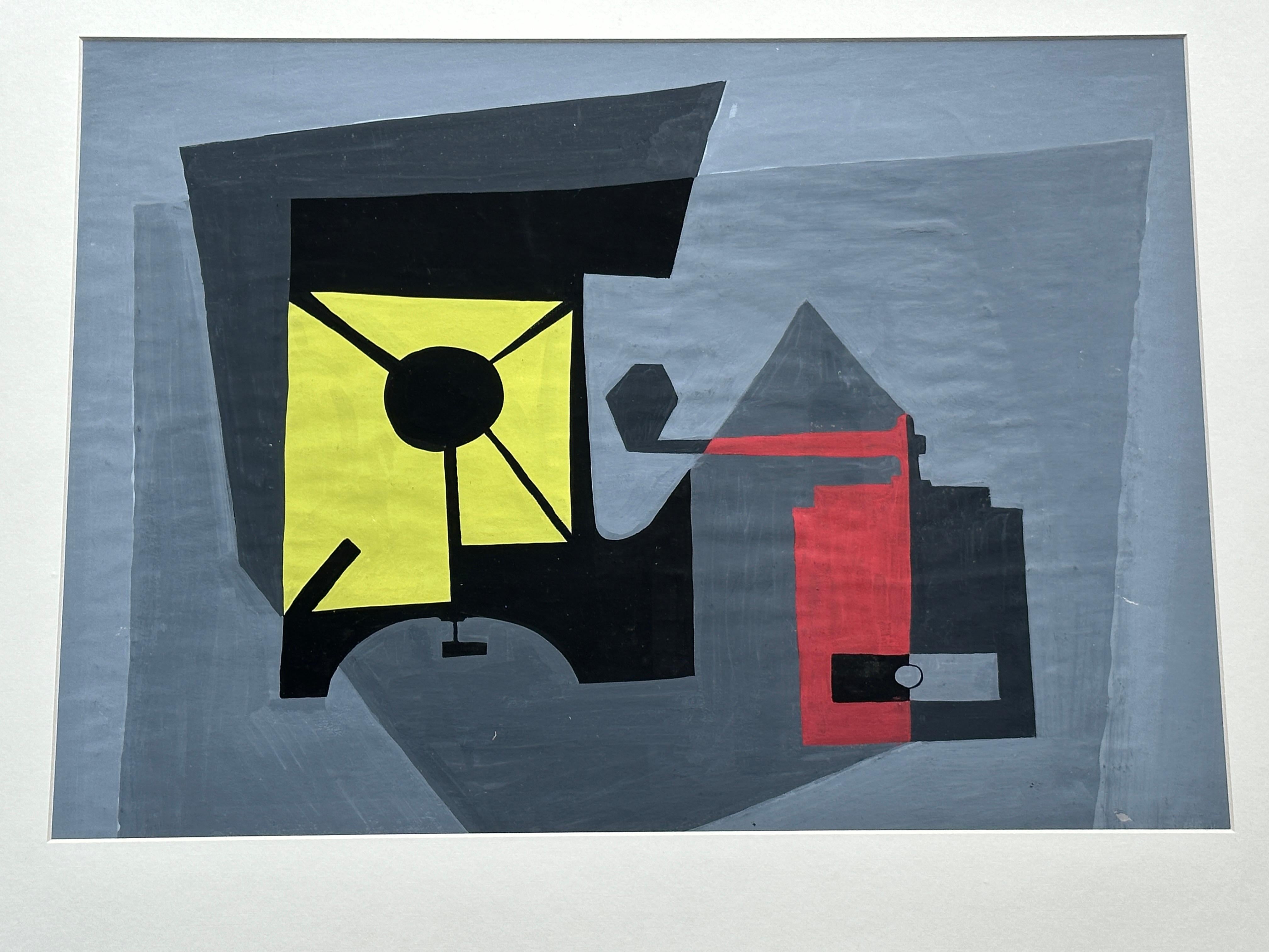 Acuarela Abstracta de David Segel en venta 2