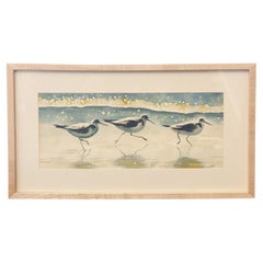 Les sabliers sur le rivage, aquarelle de Ruth Norland Cline