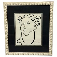 Abstract Ink Line Portrait