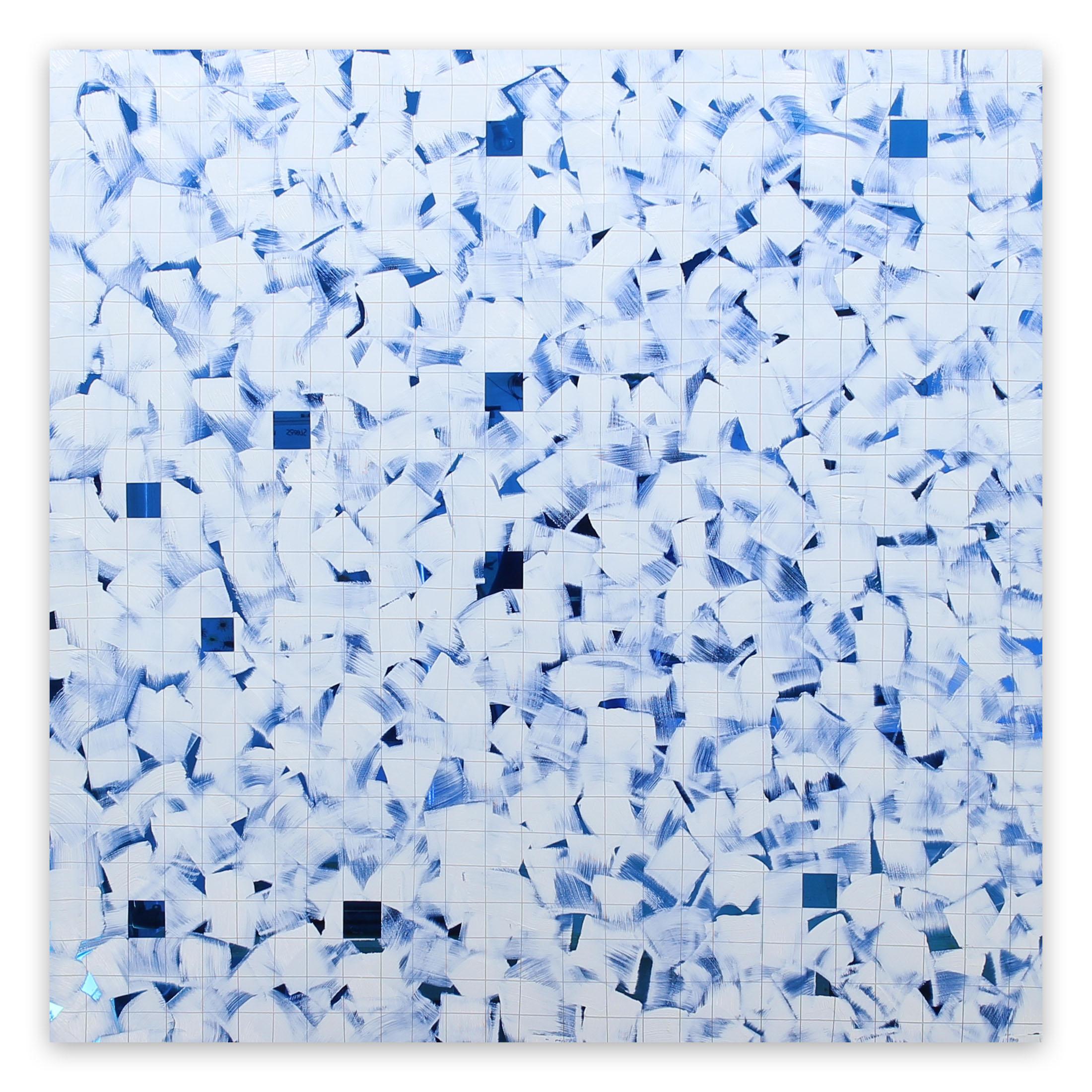 Tom Henderson Abstract Painting - Blue (Abstract painting)