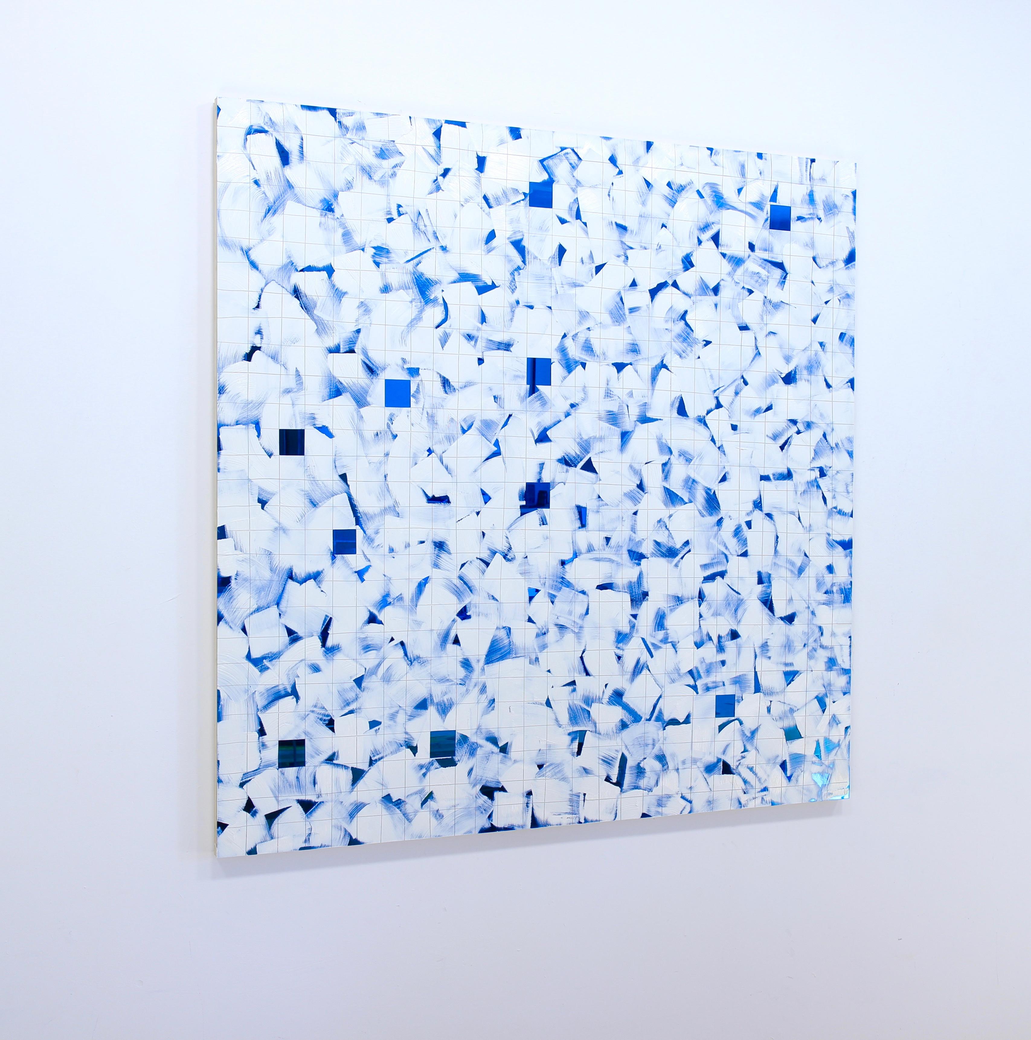 Blau (Abstraktes Gemälde) im Angebot 2