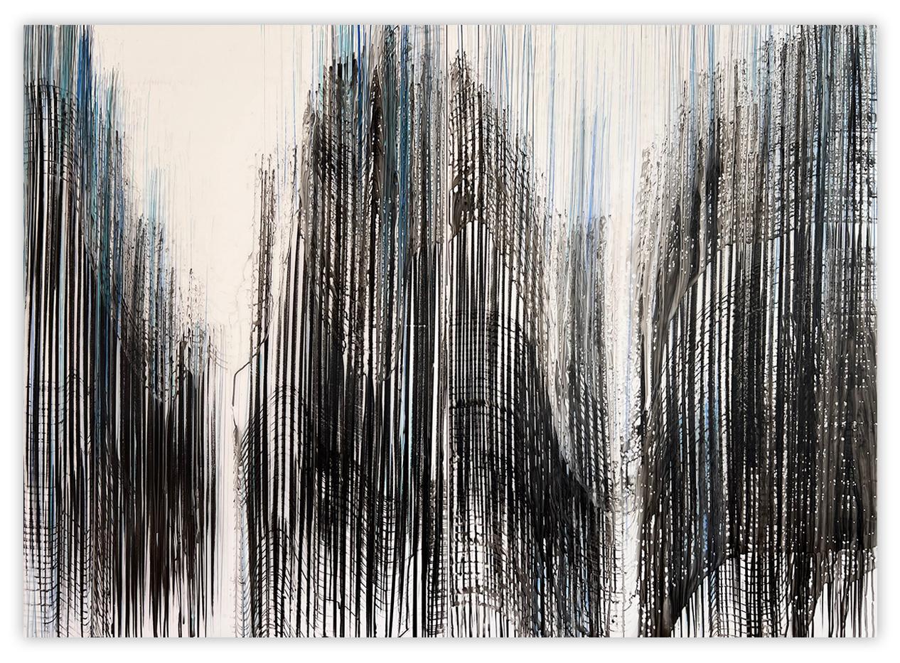 Jaanika Peerna Abstract Painting - Big Blue Melt 14 (Abstract drawing)