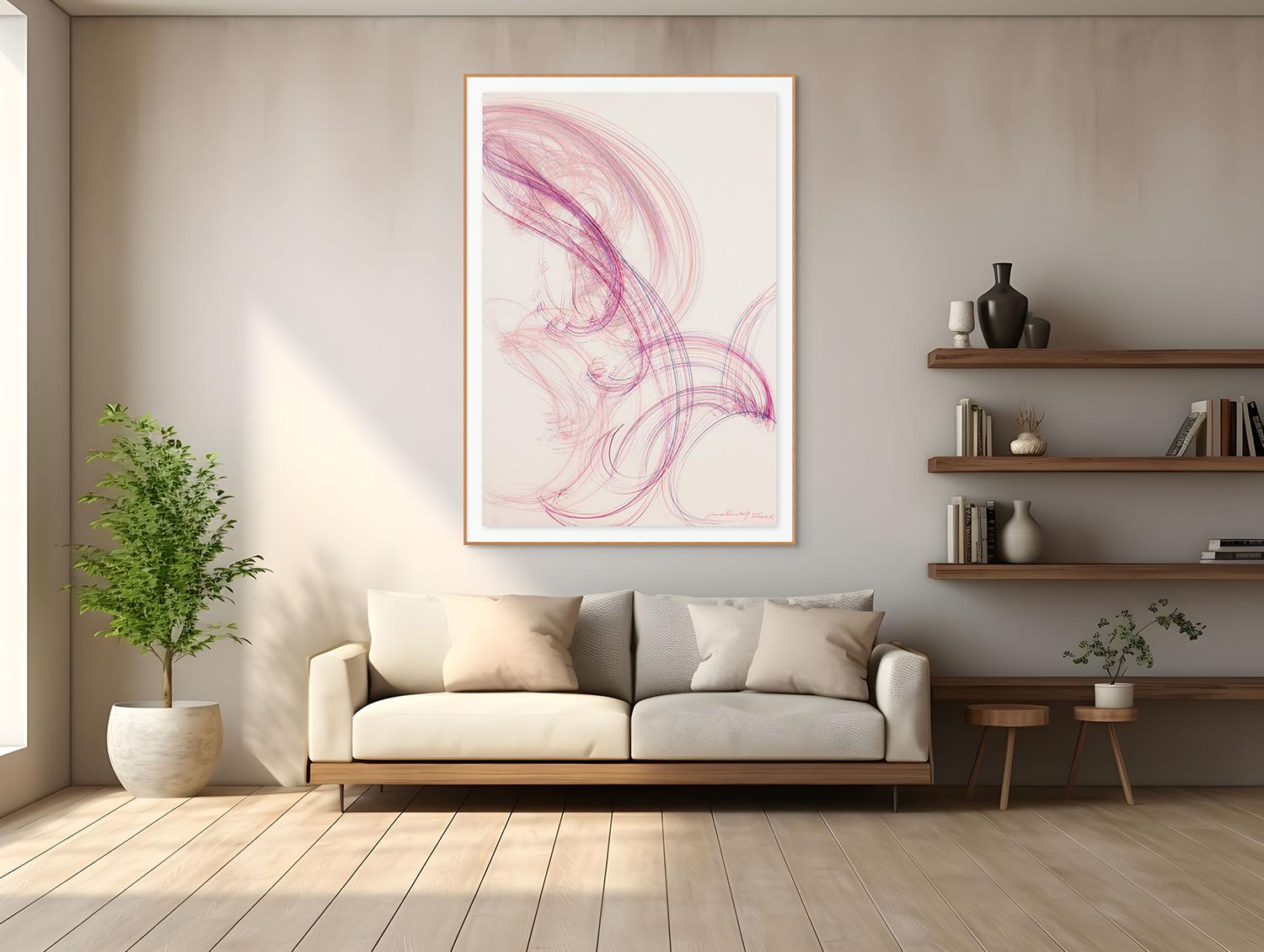 Love Affair 6 (Abstrakte Zeichnung) – Painting von Jaanika Peerna