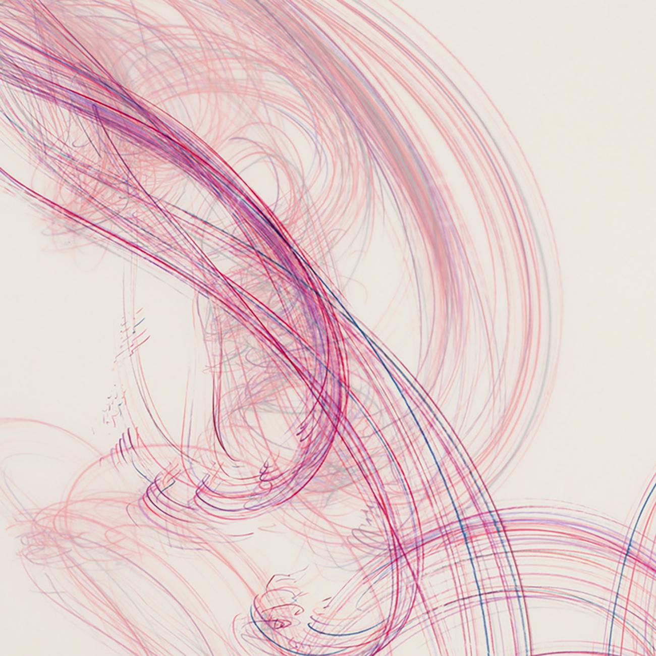 Love Affair 6 (Abstrakte Zeichnung) (Beige), Abstract Painting, von Jaanika Peerna