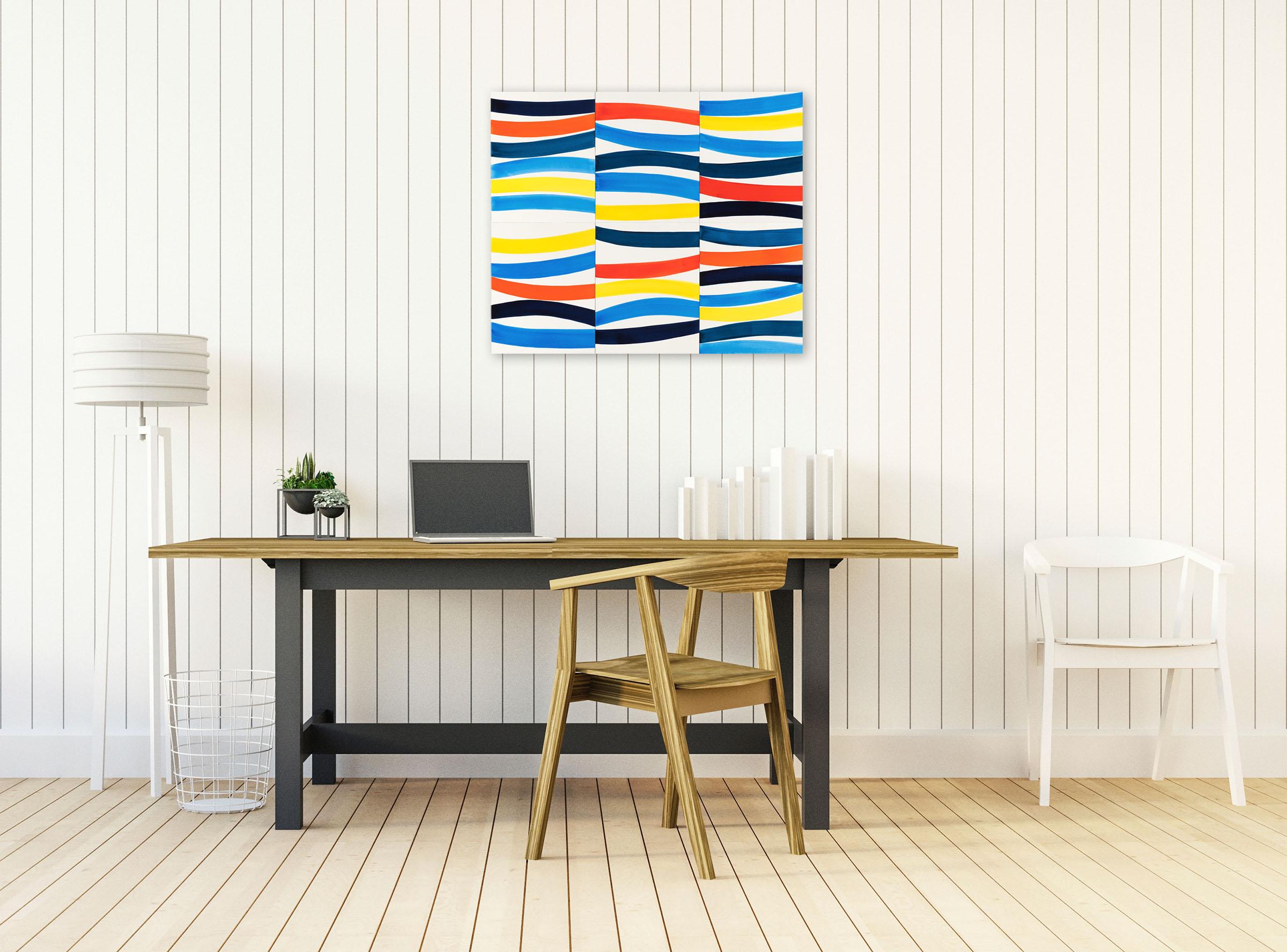 Waterway II (Abstract drawing) - Art by Kim Uchiyama