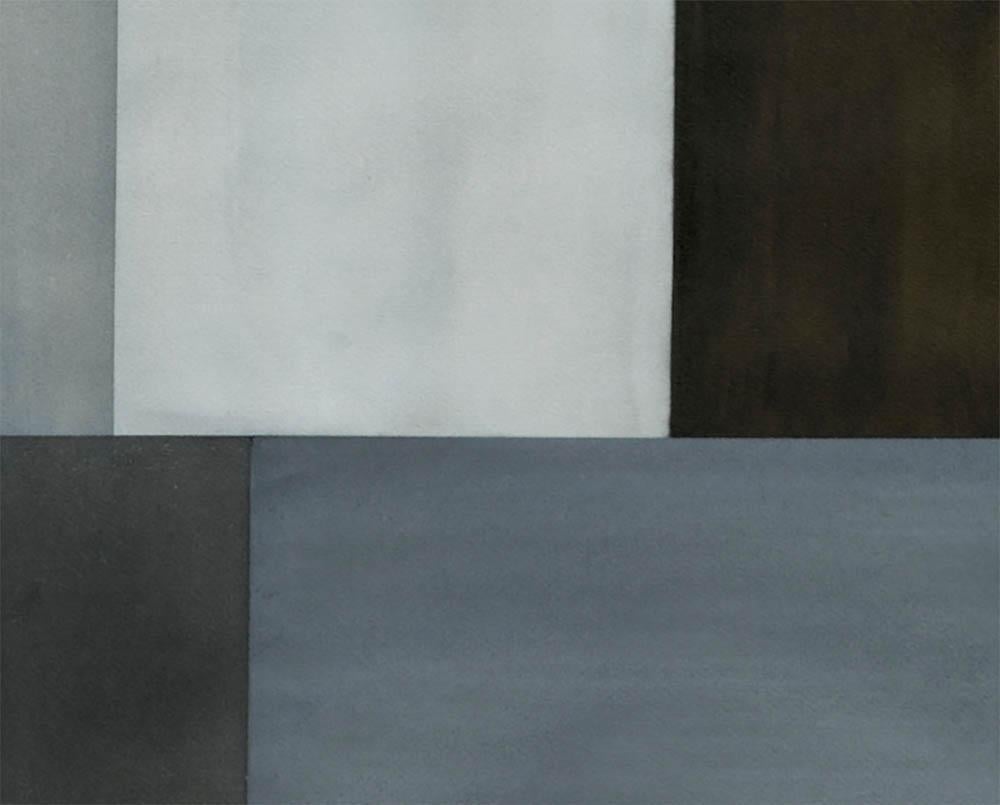 Motif de test 2 (Étude grise) - Abstrait Painting par Tom McGlynn