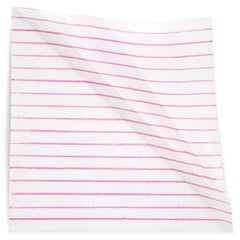 The effects of a fold on a pink line